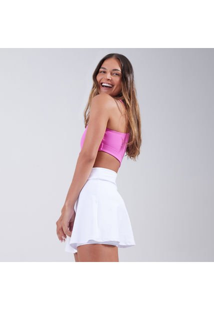Falda Para Mujer Medio Color Blanco Marca Ostu #40140109