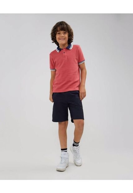 Bermuda Para Niño  Color Azul  Marca Ostu #80100049