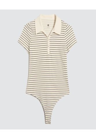 Body Para Mujer Manga Corta Color Crudo Marca Ostu #40200144 Ostu