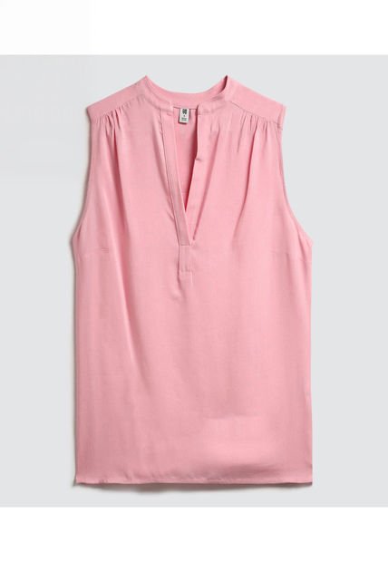 Blusa Para Mujer Manga Sisa Color Rosa Marca Ostu #40121008
