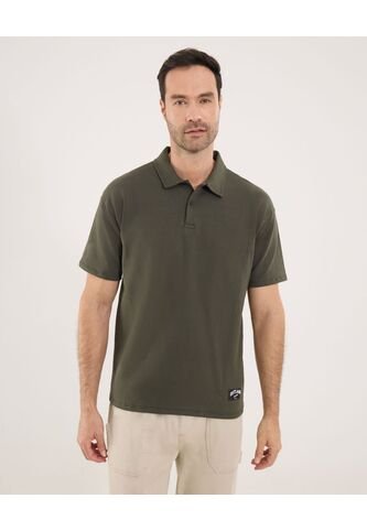 Polo Para Hombre Cuello Maquina Sin Bolsillo Color Verde Marca Ostu #60110814 Ostu
