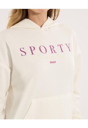 Buzo Para Mujer Hoodie Color Marfil Marca Ostu #40060507