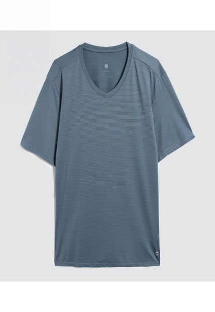 Camiseta Para Hombre Manga Corta Color Azul  Marca Ostu #60091376