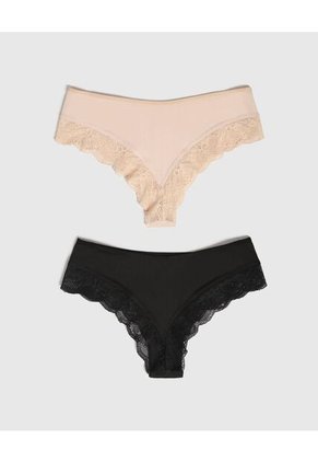 Panty Para Mujer Hipster Color Negro Marca Ostu #40800107