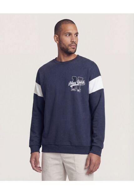 Buzo  Para Hombre Cuello Redondo Color Azul Marca Ostu #60060599