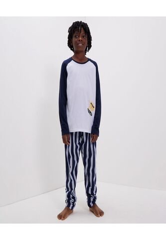 Pijama Para Niño M/L P/L Color Blanco Marca Ostu #80040077 Ostu