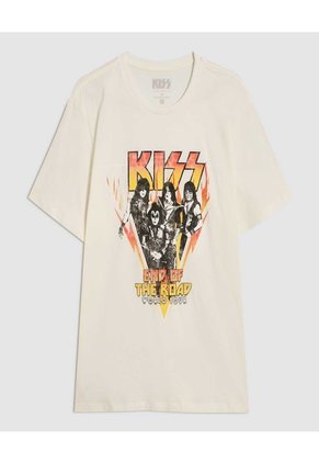 Camiseta Estampado Kiss  Para Hombre #60091600 Ostu