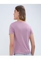 Camiseta Para Mujer Manga Corta Color Morado Marca Ostu #40091956 de Ostu