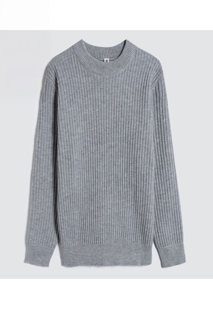 Saco Para Hombre Cuello Redondo Color Gris  Marca Ostu #60330040