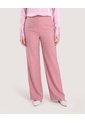 Pantalón Wide Leg Con Pinzas  Para Mujer Rosa Ostu de Ostu