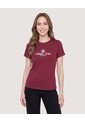 Camiseta Regular Estampada  Para Mujer Vino Ostu de Ostu