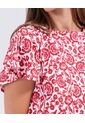 Camiseta Para Mujer Manga Corta Color Rojo Marca Ostu #40091785 de Ostu