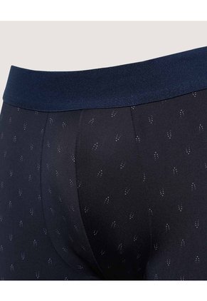 Boxer Medio Estampado  Para Hombre Azul Ostu