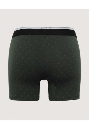 Boxer Corto Microprint Para Hombre Verde Ostu