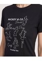 Camiseta Mickey And Friends Screen  Para Mujer Negro Ostu de Ostu
