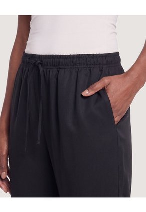 Jogger Con Bolsillos Para Mujer Negro Ostu