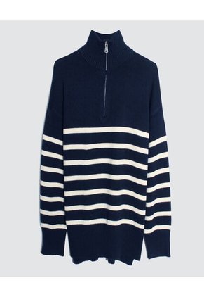 Saco Para Mujer Cuello Alto O Cuello Tortuga Color Azul  Marca Ostu #40330081