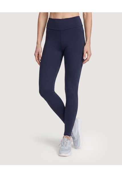 Leggings Deportivo Con Bolsillos  Para Mujer Azul Ostu