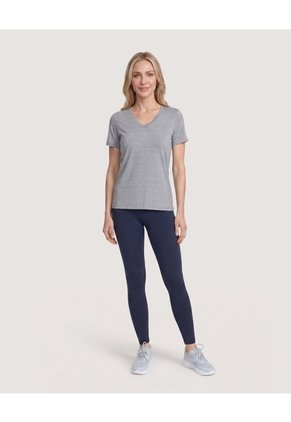 Leggings Deportivo Con Bolsillos  Para Mujer Azul Ostu