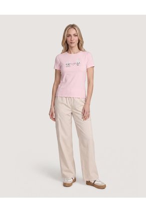 Camiseta Mickey Clásicos Screen Para Mujer Rosa Ostu