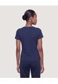Camiseta Regular Estampada  Para Mujer Azul Ostu de Ostu
