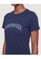 Camiseta Regular Estampada  Para Mujer Azul Ostu de Ostu