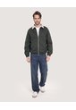 Chaqueta Harrington Bicolor  Para Hombre Verde Ostu de Ostu