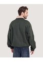 Chaqueta Harrington Bicolor  Para Hombre Verde Ostu de Ostu