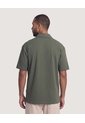 Camisa Resort Texturizada  Para Hombre Verde Ostu de Ostu