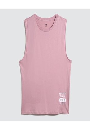 Camiseta Para Hombre Manga Sisa Color Rosado Marca Ostu #60091225