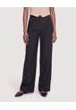 Pantalón Wide Leg Sastre  Para Mujer Negro Ostu de Ostu