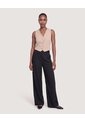 Pantalón Wide Leg Sastre  Para Mujer Negro Ostu de Ostu