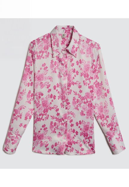 Camisa Para Mujer Manga Larga Color Rosado  Marca Ostu #40010226