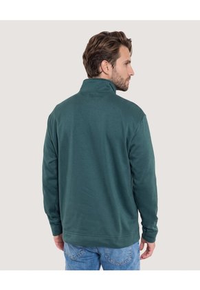 Buzo Half Zip Para Hombre Verde Ostu