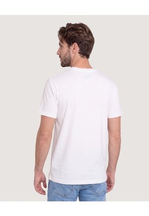 Camiseta Marvel Logo Retro  Para Hombre Crema Ostu