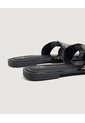 Sandalias Brillos Glam  Para Mujer Negro Ostu de Ostu