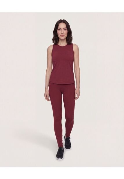 Camiseta  Para Mujer Manga Sisa Cuello Redondo Color Vino Marca Ostu #40092796