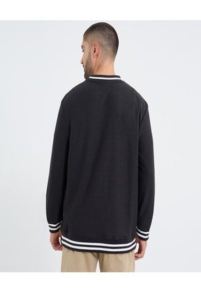 Buzo Para Hombre Cuello Redondo Color Negro Marca Ostu #60060510