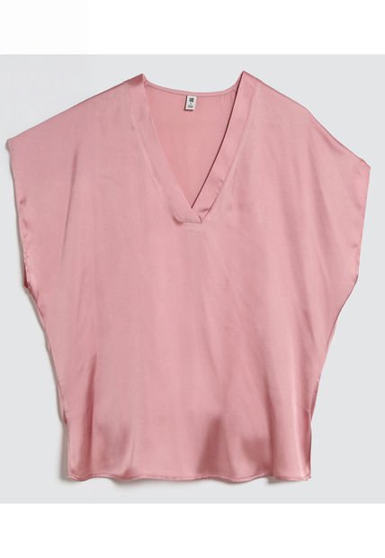 Blusa Para Mujer Manga Corta Color Morado Marca Ostu #40120998