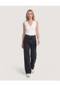 Jean Straight Brillos Urban  Para Mujer Negro Ostu de Ostu