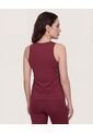 Camiseta  Para Mujer Manga Sisa Cuello Redondo Color Vino Marca Ostu #40092796 de Ostu