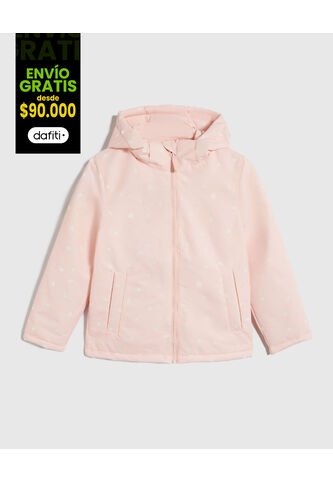 Chaqueta Para Niña Acolchada Color Rosa Marca Ostu #90080040 Ostu