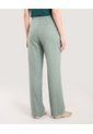 Pantalón Wide Leg Con Pinzas  Para Mujer Verde Ostu de Ostu