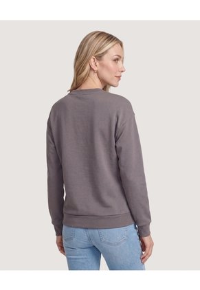 Buzo Mickey Y Sus Amigos Cuello Redondo  Para Mujer Gris Ostu