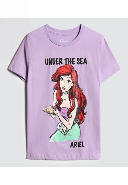 Camiseta Para Mujer Manga Corta Color Morado Marca Ostu #40091907
