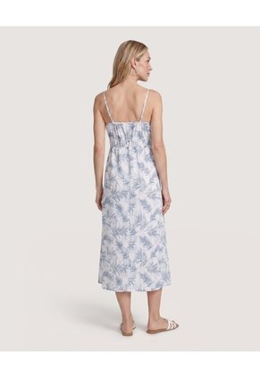 Vestido Sisa Silueta Fluida  Para Mujer Blanco Ostu