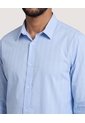Camisa Formal Rayas Sutiles  Para Hombre Azul Ostu de Ostu