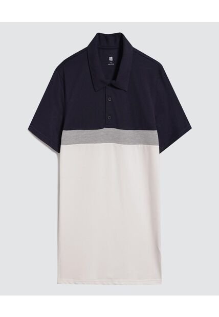 Polo Para Hombre Cuello Maquina Sin Bolsillo Color Azul  Marca Ostu #60110711