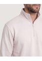 Buzo Half Zip  Para Hombre Café Ostu de Ostu