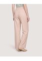 Pantalón Wide Leg Con Pinzas  Para Mujer Beige Ostu de Ostu